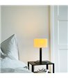 Dyberg Larsen Calix oval stof skærm bordlampe