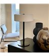 Dyberg Larsen Calix stof skærm bordlampe