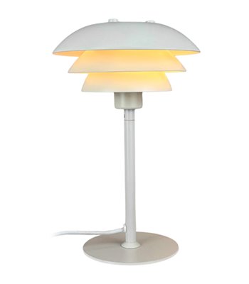 Dyberg Larsen Sixteen perlehvid bordlampe