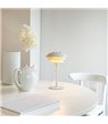 Dyberg Larsen Sixteen perlehvid bordlampe