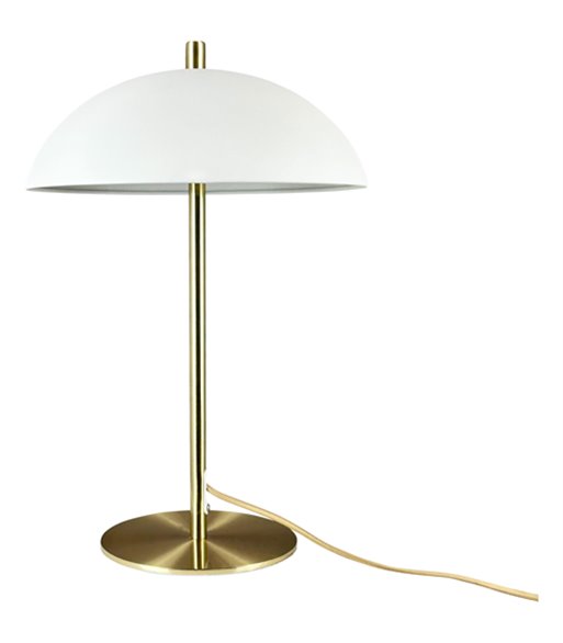 Dyberg Larsen Globus beige/messing bordlampe