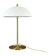 Dyberg Larsen Globus beige/messing bordlampe