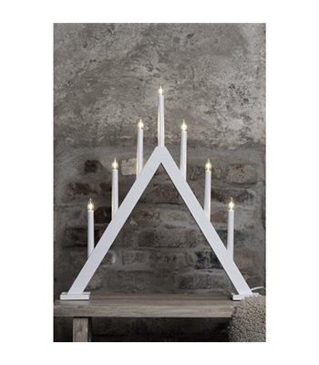 Markslöjd Ariele 7-arm hvid adventsstage