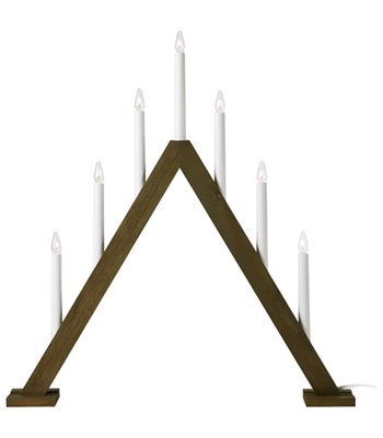Markslöjd Ariele 7-arm mørk træ adventsstage