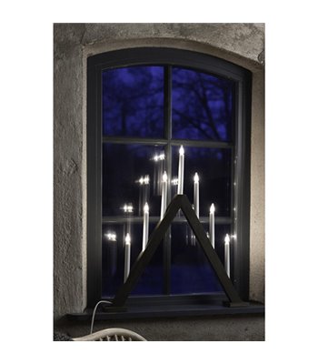 Markslöjd Ariele 7-arm mørk træ adventsstage