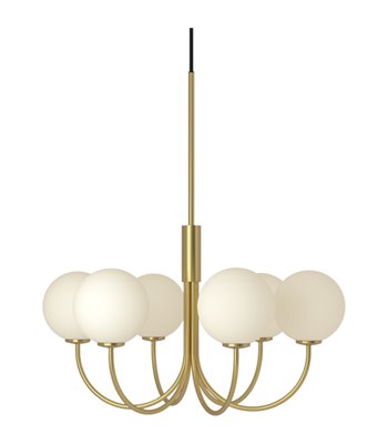 Herstal Ballon 6 satin brass lysekrone