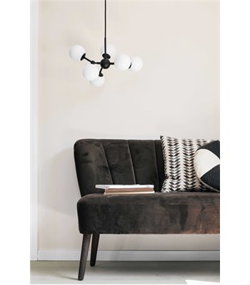 Halo Design Atom Ø45 sort/opal lysekrone