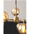 Halo Design Atom Ø45 antik messing/amber lysekrone