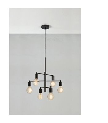Markslöjd Cielo 6L black  lysekrone