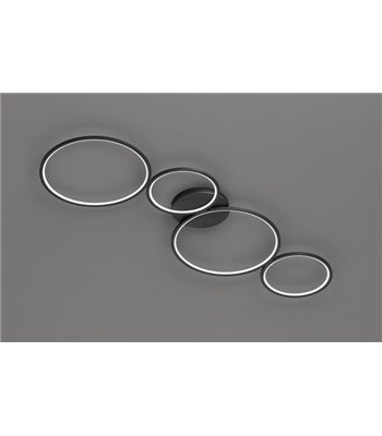 TRIO Rondo mat sort loftslampe