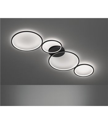 TRIO Rondo mat sort loftslampe