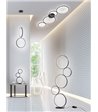 TRIO Rondo mat sort loftslampe