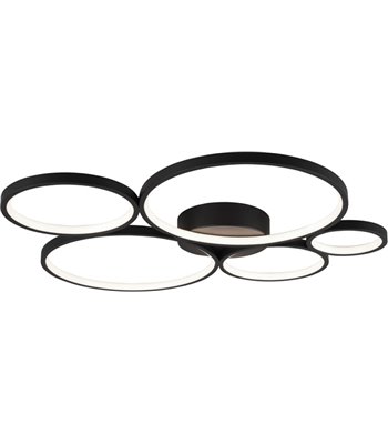 TRIO Rondo mat sort loftslampe