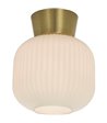 Aneta Vanja hvid/mat messing loftslampe