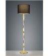 TRIO Nandor sort/guld gulvlampe