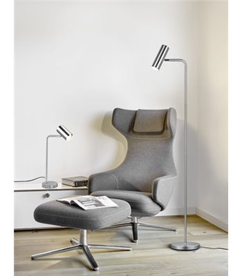 TRIO Marley stål gulvlampe