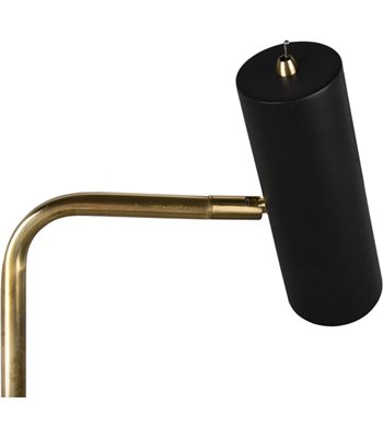 TRIO Marley messing/sort gulvlampe