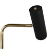 TRIO Marley messing/sort gulvlampe