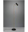 TRIO Marley messing/sort gulvlampe