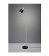 TRIO Adam sort/guld gulvlampe