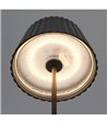 TRIO Suarez sort gulvlampe portable