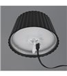 TRIO Suarez sort gulvlampe portable