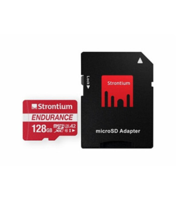 ENDURANCE A2 Micro SD kort m. SD adapter - 128GB