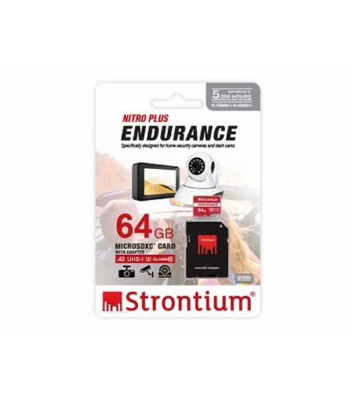 ENDURANCE A2 Micro SD kort m. SD adapter - 64GB