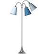 Nielsen Light Trafik krom m/skærme gulvlampe