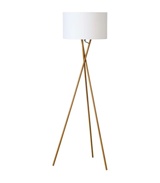 Nielsen Light Uptown trælook m/hvid gulvlampe