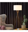Nielsen Light Uptown trælook m/hvid gulvlampe