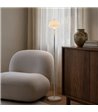 Herstal Vienda hvid/opal glas gulvlampe
