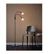 Herstal Cut dobbelt sort gulvlampe