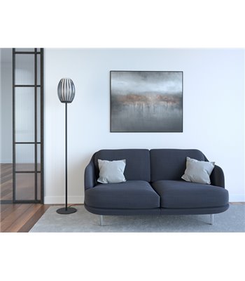 Herstal Tentacle M sort/røgfarvet gulvlampe
