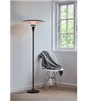Belid Diablo sort/blank rød gulvlampe
