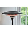 Belid Diablo sort/blank rød gulvlampe