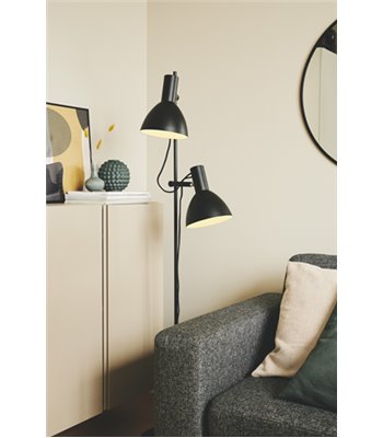 Halo Design Baltimore 2 arme sort gulvlampe