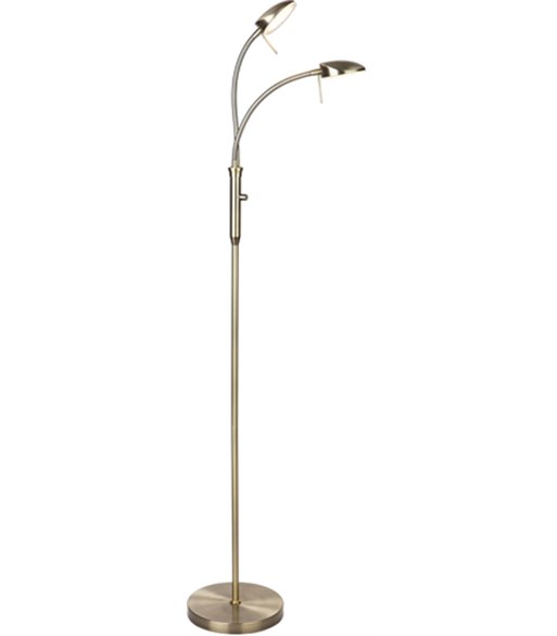 Halo Design Vegas antique messing gulvlampe 2-arm