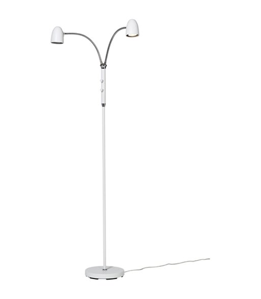AH Belysning Koster hvid gulvlampe med 2 arme