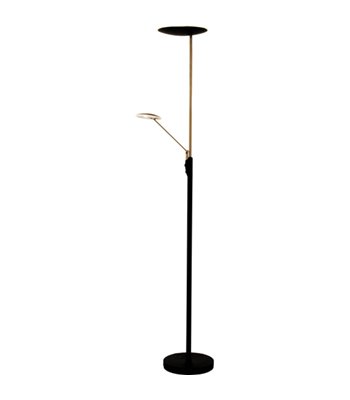 Aneta Cadiz sort/messing uplight gulvlampe