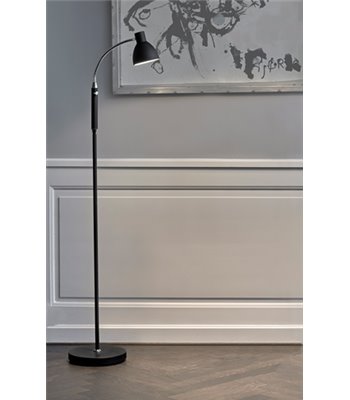 Halo Design Hudson sort gulvlampe