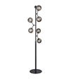 Halo Design Atom røgfarvet/sort gulvlampe