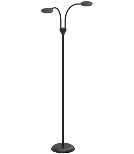 Halo Design Fix LED 2 arme sort gulvlampe