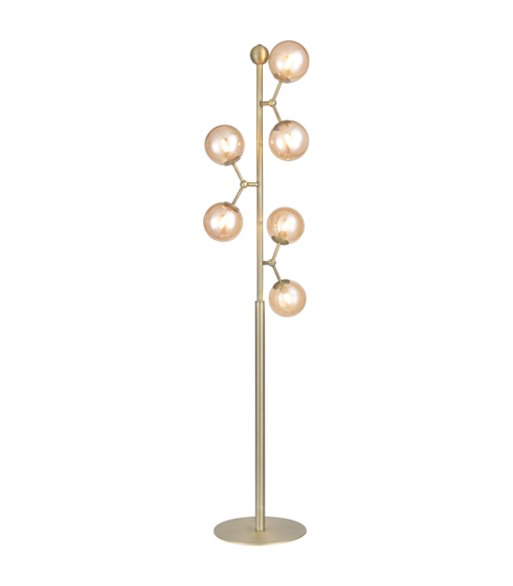 Halo Design Atom antik messing gulvlampe