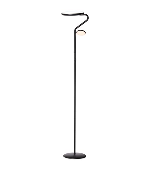 Halo Design Slim Uplight sort gulvlampe