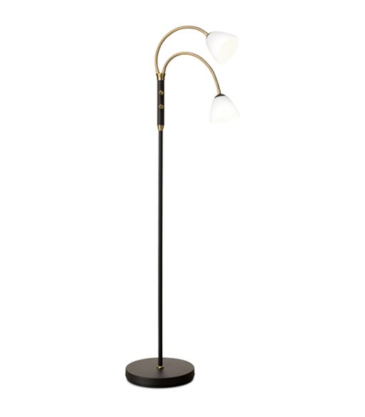 Halo Design Lucid 2-Arm Opal Antique gulvlampe