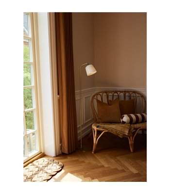 Halo Design Room 49 opal/antik messing gulvlampe