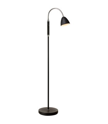 Halo Design Room 1L sort/chrom gulvlampe