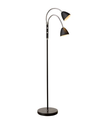 Halo Design Room 2L sort/ chrom gulvlampe