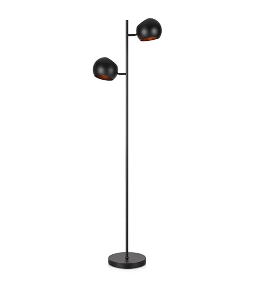 Markslöjd Edgar sort gulvlampe